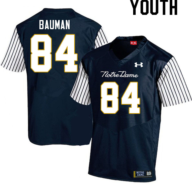 Youth #84 Kevin Bauman Notre Dame Fighting Irish College Football Jerseys Stitched-Alternate